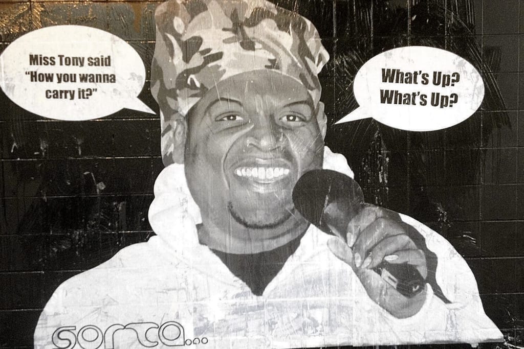 Miss Tony wheatpaste poster