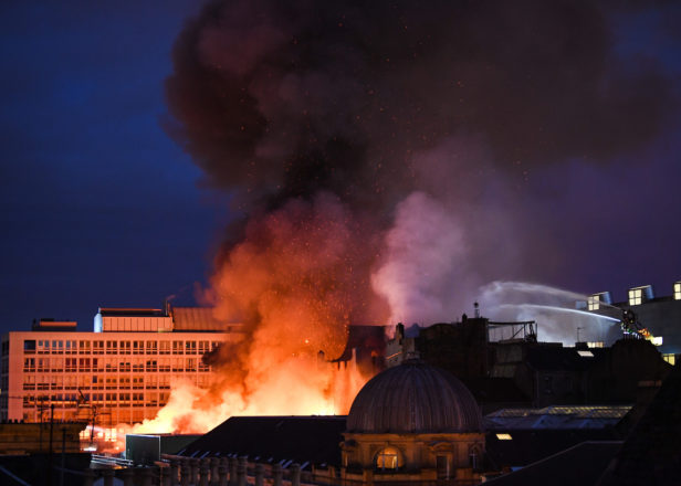 Glasgow School Of Art And O2 Abc Glasgow Suffer Extensive Damage In Devastating Blaze