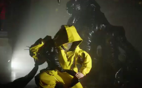 Watch footage from the opening night of video game-inspired art installation QT UR EA