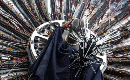 Haroon Mirza, Jack Jelfs and GAIKA conduct a shamanic ritual in The Wave Epoch