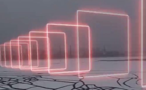 404.zero capture Saint Petersburg in lockdown with AR installation, Arrival