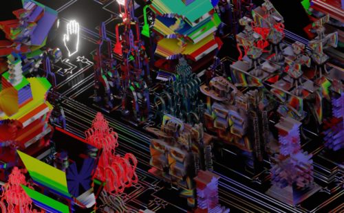 MSHR build and explore sculptural electronic systems in Liquid Conglomerate Presence Cycle